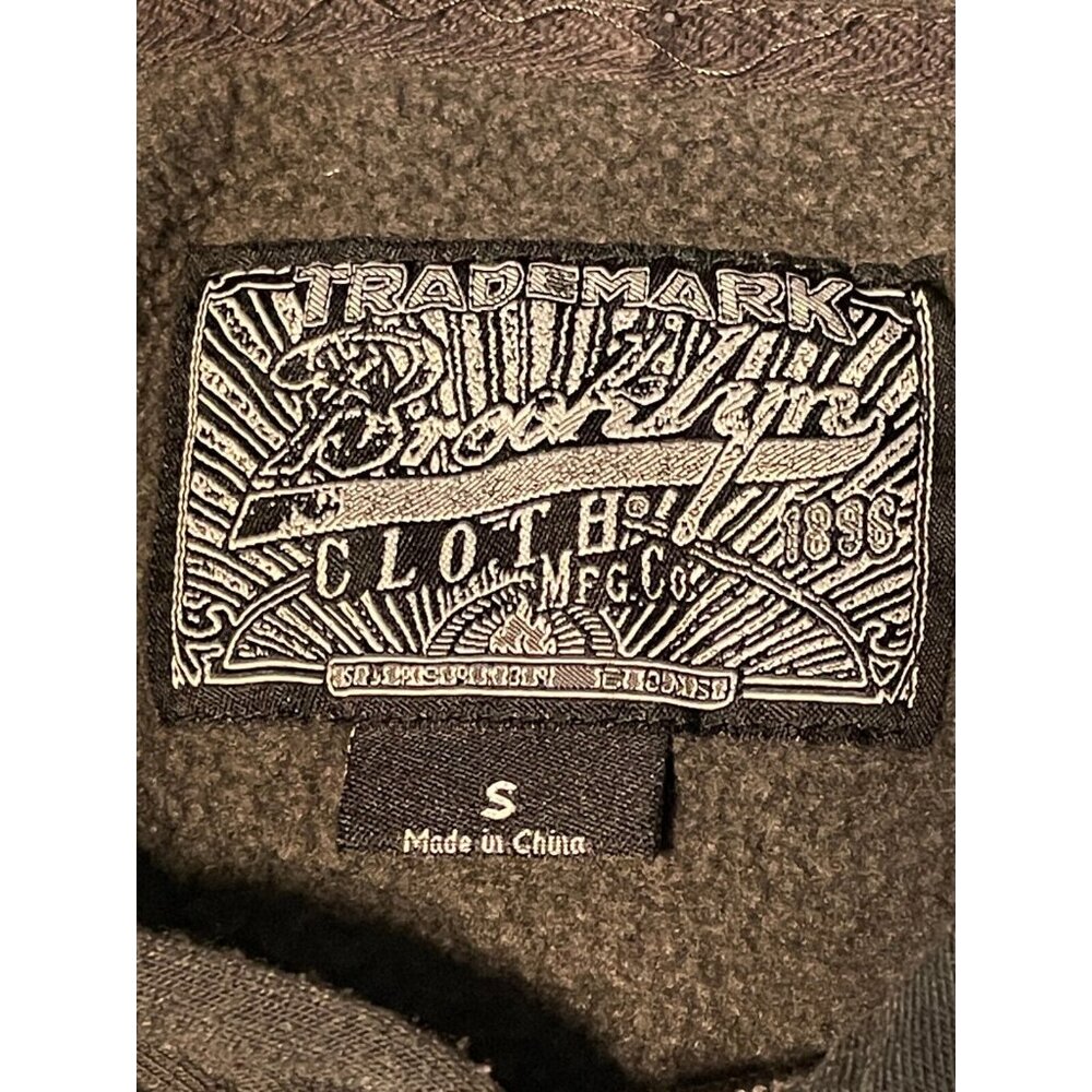 Brooklyn Clothing hoodie sweater mens small long sleeve Drip gray - Picture 3 of 10